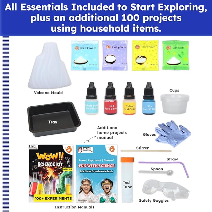 Butterfly EduFields 100+ Science Kits for Kids Age 4-8 | Science Kit Gifts for 6 Year Old Boys & Girls | Science Experiments for Kids 6-8 | Science Kits Age 4-8 | Cool 7 Year Old Gifts-CubbioJoy