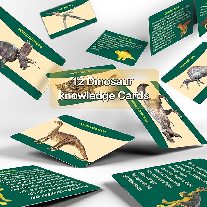 Dino Fossil Eggs Dinosaur Toys - 12 Dinosaur Eggs Dig Excavation Kit w Play Mat for Kids Ages 5-7 Easter Basket Essentials STEM Toy Christmas Birthday Gift for Boys Girls 3 4 5 6 7 8 + 8-13 Years Old-CubbioJoy