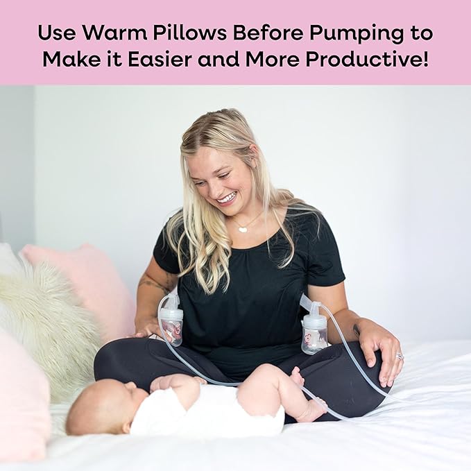 Bamboobies Soothing Nursing Pillows, Daytime Nursing Pads - Reusable, Hot Cold Compress for Breastfeeding- Discreet Leak-Proof Washable Pads for Breastfeeding - 2 Compress Pads, 2 Nursing Pads-CubbioJoy