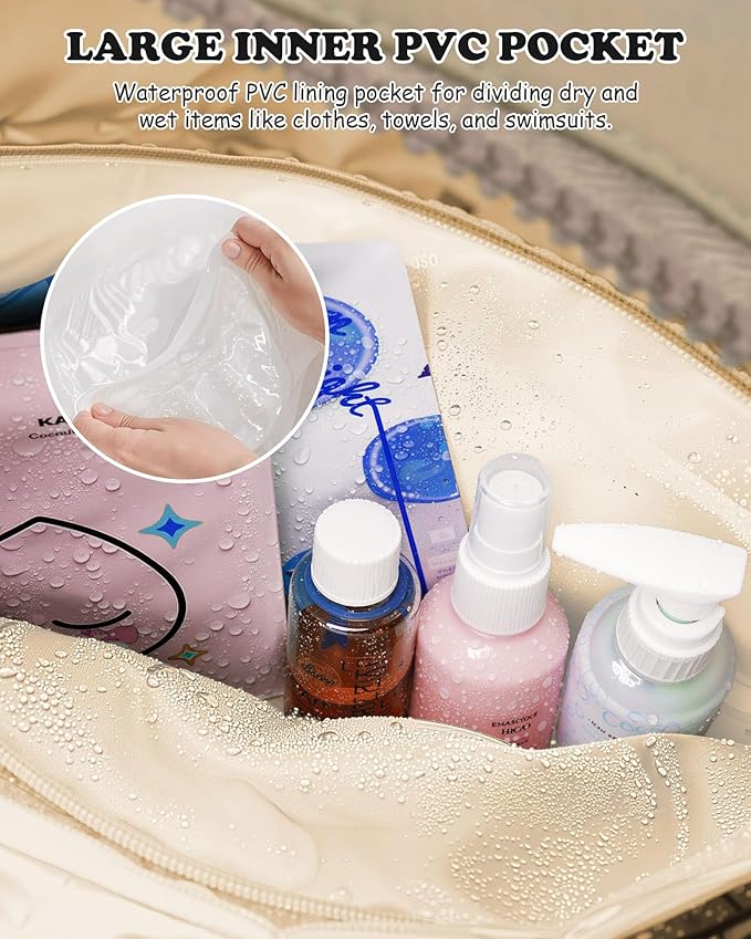 Birthday Gifts for Women-Monogram Duffle Bag, Weekender Bags for Women，Overnight Bag with Wet Pocket，Lightweight Travel Bags Personalized Gym Tote with Makeup Pouch-CubbioJoy