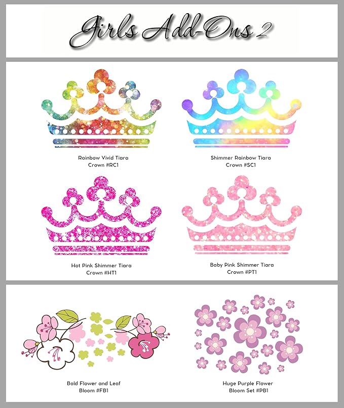 Decor Designs Decals Girls Nursery Baby Grey and Pink Elephant Custom Name Personalized Wall Decal Sticker for Playroom Decor or Baby's Room (Multi-Sizes) (Name, Without Initial)-CubbioJoy