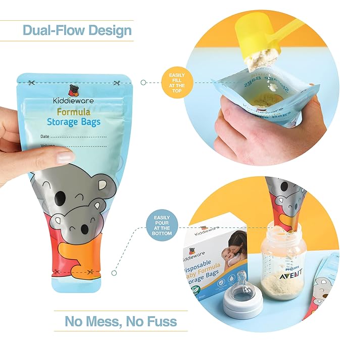 30 Pack Baby Formula Storage Bags Dispenser Disposable Baby Formula Container-CubbioJoy
