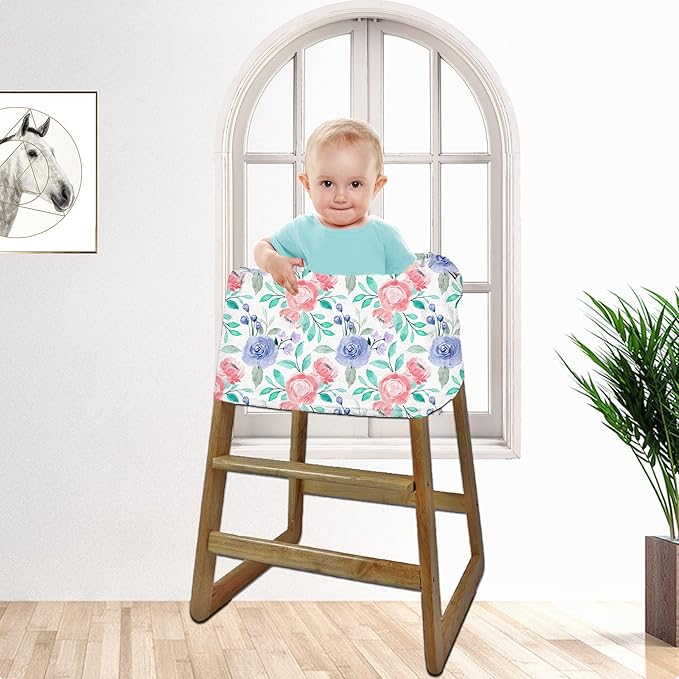 Carseat Cover for Boys and Girls - Multi-use Nursing Canopy for Breastfeeding, Stroller, High Chair Cover (Rose)-CubbioJoy