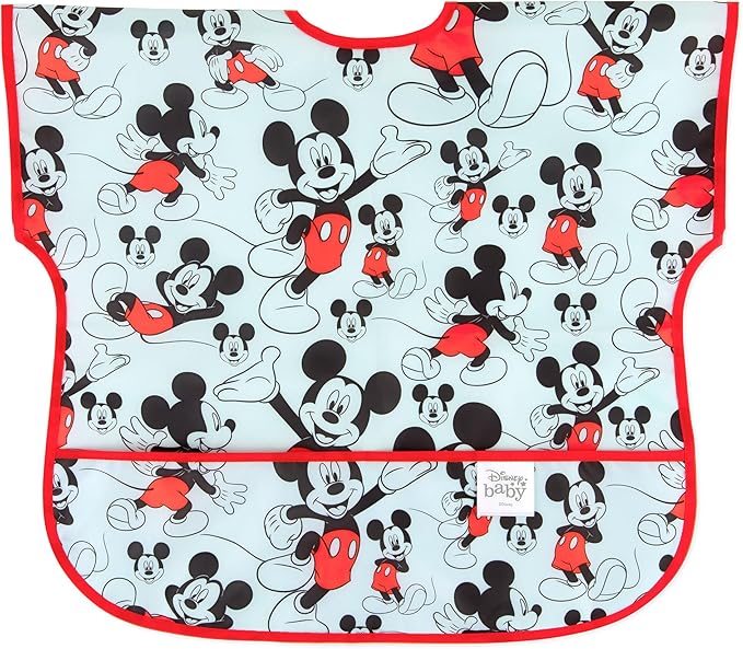 Bumkins Bibs - Toddler Bibs, Waterproof, Large for 1-3 Years, Short Sleeve-CubbioJoy