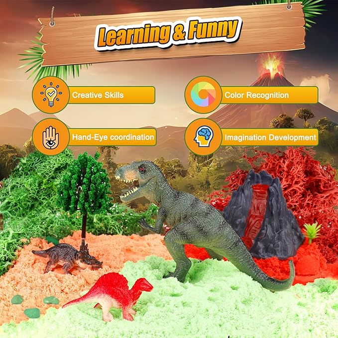 Dinosaur Activities Toys-Dinosaur Terrarium Craft Kits for Boys-Birthday Gifts for Kids Age 4 5 6 7 8 Years Old-CubbioJoy