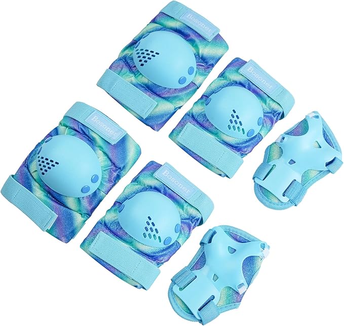 BOSONER Kids/Youth Knee Pad Elbow Pads for Roller Skates Cycling BMX Bike Skateboard Inline Rollerblading, Skating Skatings Scooter Riding Sports-CubbioJoy