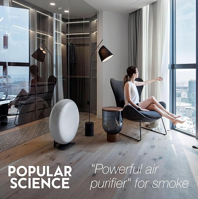 IQAir Atem X Smart Air Purifier for Large Room up to 1650 sq. ft., WiFi App Control, HyperHEPA Filters Wildfire Smoke, Viruses, Bacteria, Allergies, Asthma Triggers, Mold, Made in Germany-CubbioJoy