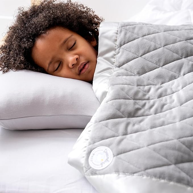 Dreamland Baby Premium Toddler Pillow and White Pillowcase, 13 x 18. Machine Washable, Ergonomic Kids Pillow + Ultra Soft Viscose Pillowcase. Mom-Owned US Business, Premium Materials-CubbioJoy