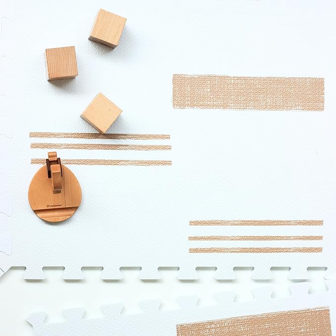 Baby Play Mats for Floor - Sol (4x6ft) - Premium EVA Foam Play Mat for Babies & Toddlers - Perfect for Tummy Time, Crawling, Playroom - Stylish & Comfortable Kids Play Mat-CubbioJoy