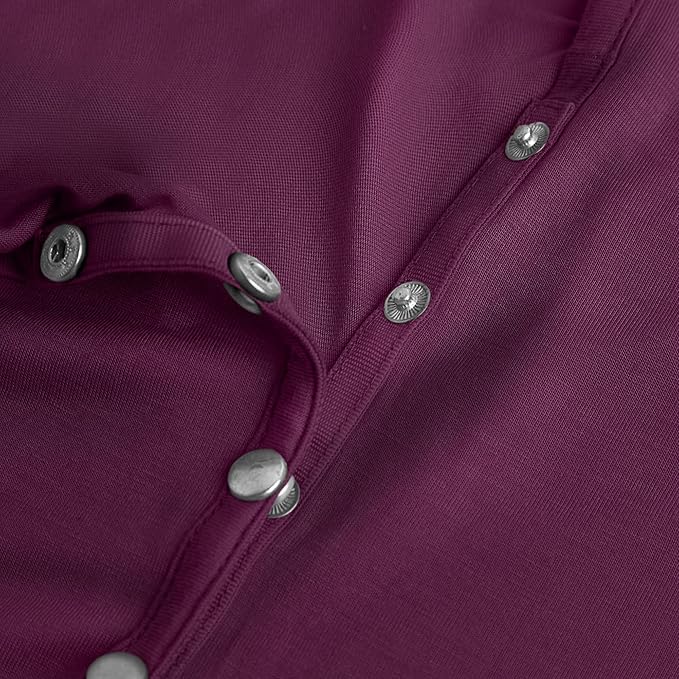 Byrd & Blume Maternity Nursing Cover Breathable Lightweight Breastfeeding Cover Wrap Shawl Scarf Poncho Full 360 (Aubergine, One size)-CubbioJoy