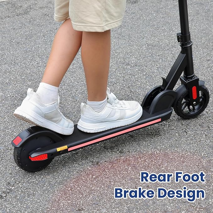 Caroma Electric Scooter for Kids Ages 6-12,150W/180WMotor,10 MPH Max Speed & 7 Miles,Colorful Lights,Adjustable Height & Speed,LED Display,Foldable Kids Electric Scooter 132 Lbs Max Load,Idea Gift-CubbioJoy