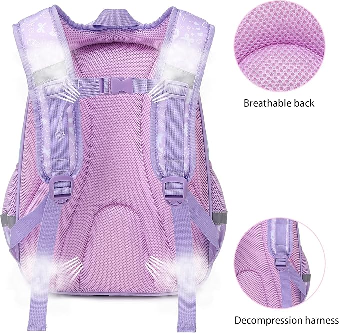 Cusangel Backpack for Girls Boys School Bookbags Kindergarten Elementary Lightweight Waterproof Multifunctional Large Capacity for Backpack (16 inch Fun Prints)-CubbioJoy