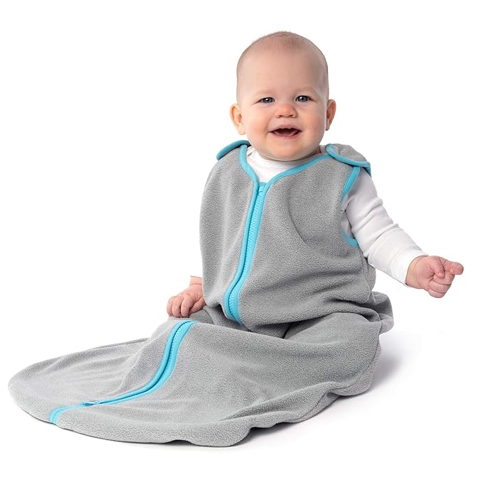 baby deedee Sleep Nest Fleece Baby Sleeping Bag, Gray, 18-36 Month, Gray Aqua-CubbioJoy