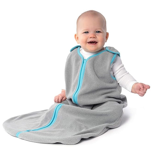 baby deedee Sleep Nest Fleece Baby Sleeping Bag, Gray, 18-36 Month, Gray Aqua-CubbioJoy
