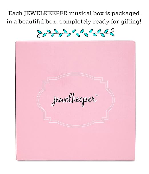 Jewelkeeper - Ballerina Jewelry Box for Girls with 3 Pullout Drawers - Ballerina Music Box with Swan Lake Tune - Ballet Slipper Design - Jewelry Storage Organizer for Necklaces and Bracelets-CubbioJoy