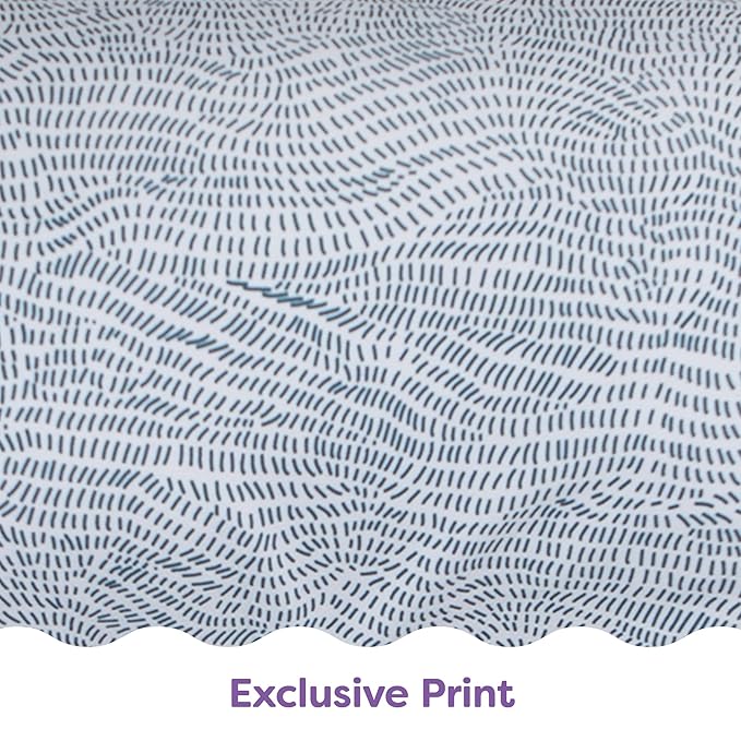 Boppy Nursing Pillow - Ergonomic Bottle & Breastfeeding Pillow with High, Firm, Large Area, Water-Repellent Cushion with Washable Cover; Baby Safety Alliance Verified - Blue Speckled Current-CubbioJoy