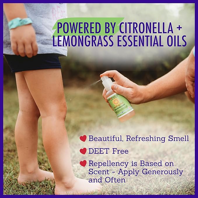 California Baby Natural Bug Spray | DEET Free Mosquito Repellent | Baby + Kids Bug Spray | Citronella Spray | Great Smell | 192 mL / 6.5 oz.-CubbioJoy
