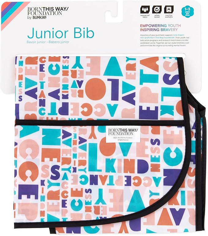 Bumkins Bibs - Toddler Bibs, Waterproof, Large for 1-3 Years, Short Sleeve-CubbioJoy