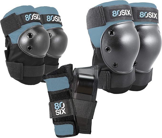 80Six Kids Multi-Sport Pad Set with Wristguards, Elbow Pads, and Knee Pads, Designed by Industry Leading Brand Triple 8-CubbioJoy