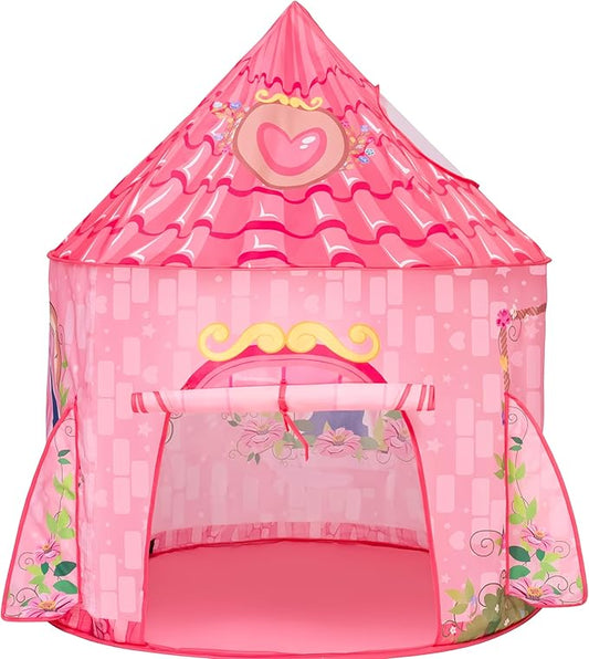 JOYIN Princess Tent Girls Large Playhouse Kids Castle Play Tent for Children, Pop Up Play House for Toddlers Indoor and Outdoor Games-CubbioJoy