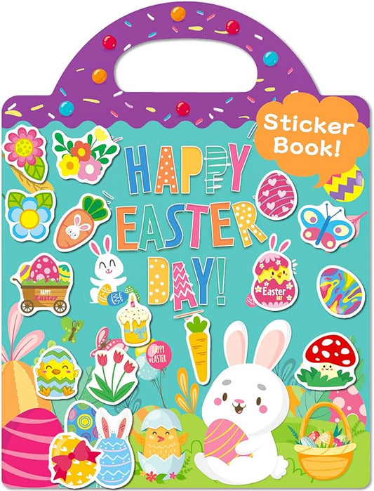 Benresive Reusable Sticker Books for Kids 2-4, Sticker Books for Toddlers 1-3 2-4, Toddler Travel Toys Activities Crafts Gifts - Easter-CubbioJoy
