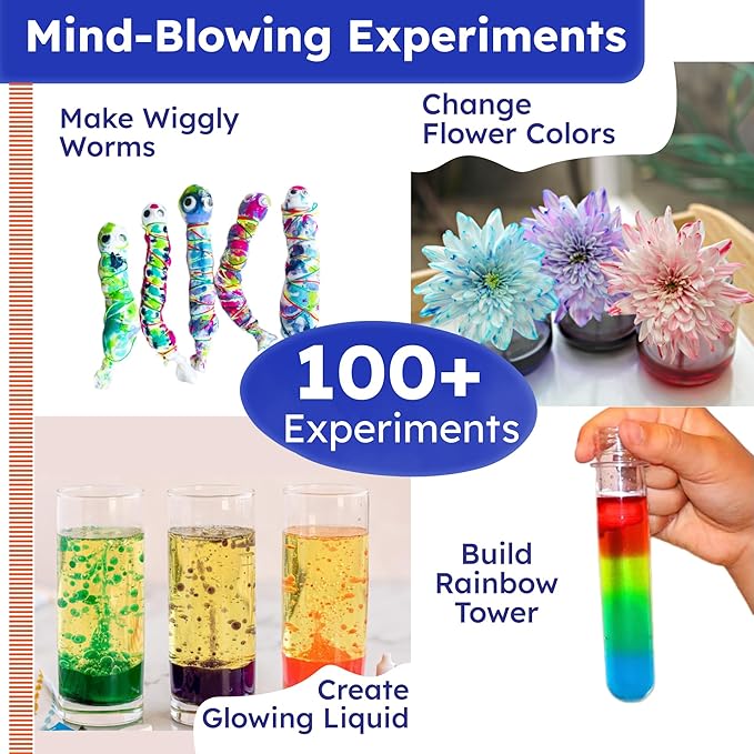 Butterfly EduFields 100+ Science Kits for Kids Age 4-8 | Science Kit Gifts for 6 Year Old Boys & Girls | Science Experiments for Kids 6-8 | Science Kits Age 4-8 | Cool 7 Year Old Gifts-CubbioJoy