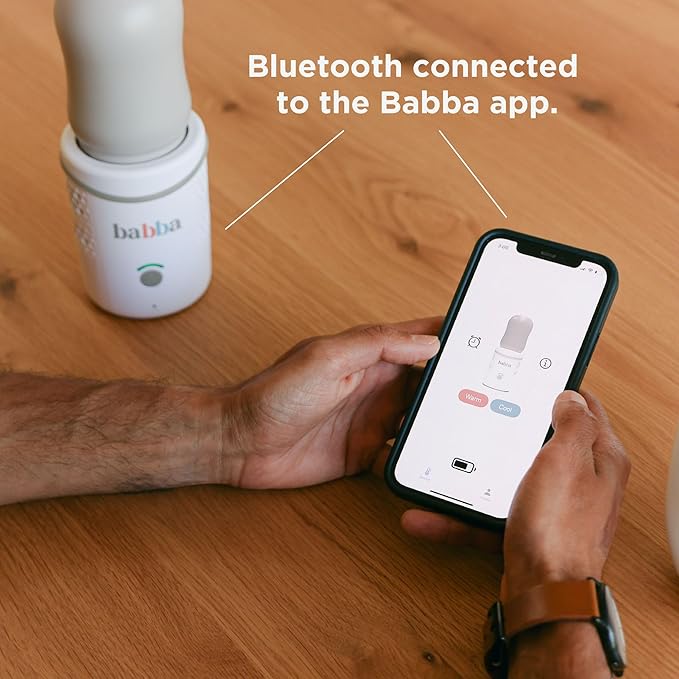 Babba Baby Bottle Cooler and Warmer - Both refrigerates and Fast Warming, Breast Milk Storage, Travel-Friendly and Portable, Smart app-Control, Perfect Temperature-CubbioJoy