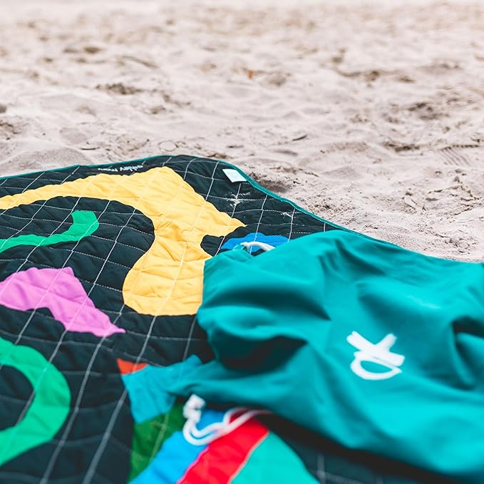 Jumbo Picnic Rug, Large Picnic Mat, 6'7" x 6'7", Outdoor Waterproof Picnic Blanket Beach Mat, Foldable & Waterproof, Picnic Blankets Ideal for Beach & Park, Outdoor Blanket, Rock Candy-CubbioJoy