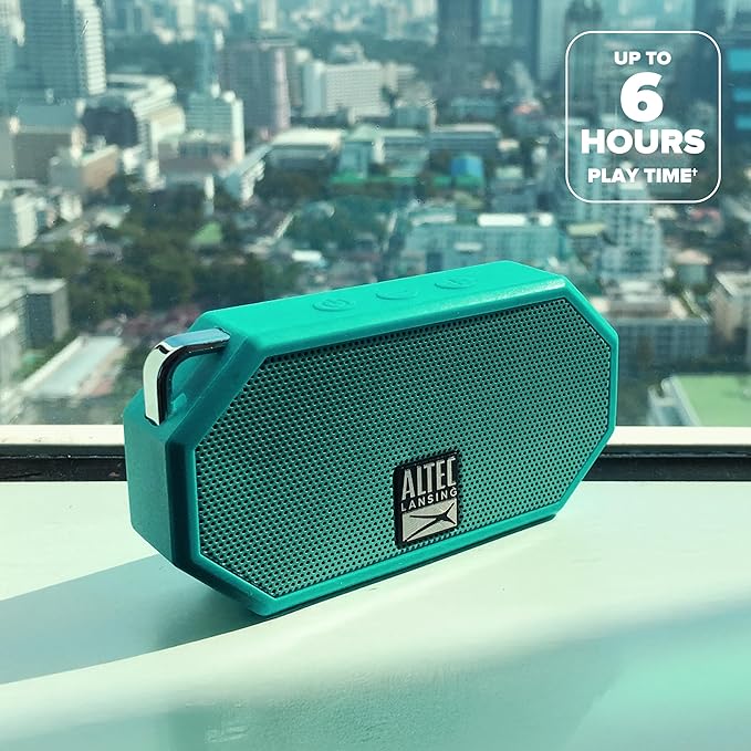Altec Lansing Mini H2O - Waterproof Bluetooth Speaker, IP67 Certified & Floats in Water, Compact & Portable Speaker for Hiking, Camping, Pool, and Beach-CubbioJoy