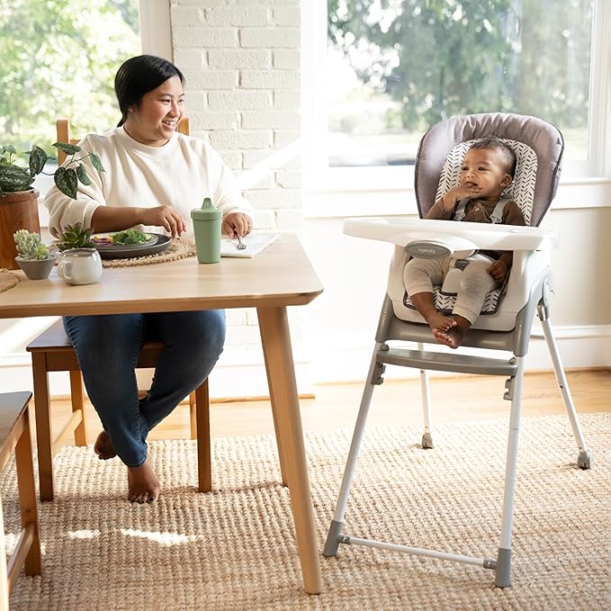 Ingenuity Trio Foldaway 6-in-1 Baby High Chair, 6 Ways to Use, Toddler Chair, Foldable Legs, 6M-5Y - Quill-CubbioJoy