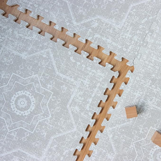 Baby Play Mats for Floor - Layla (6x6ft) - Premium EVA Foam Play Mat for Babies & Toddlers - Perfect for Tummy Time, Crawling, Playroom - Stylish & Comfortable Kids Play Mat-CubbioJoy