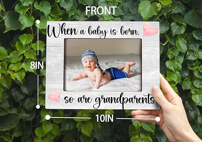 Baby Picture Frame, Ultrasound Picture Frames, When a Baby is Born So is a Grandparents, New Grandparents Gifts First Time 2025, Photo Frame,4x6 inch-CubbioJoy
