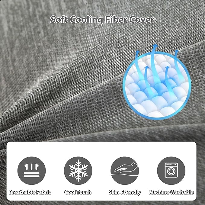 Amagoing Cooling Pregnancy Pillow for Sleeping, 55 inch U Shaped Full Body Maternity Pillow Support for Back, Hip, Belly, Legs for Pregnant Women, Removable Cooling Cover, Pregnant Women Must Have-CubbioJoy