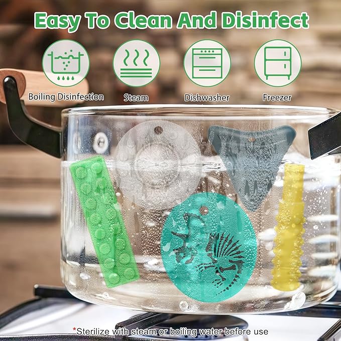 Chew Necklaces for Sensory Kids, Silicone Chewy Necklace for Boys and Girls with Autism, ADHD, SPD, Chewing, Oral Motor Therapy Sensory Toys-CubbioJoy