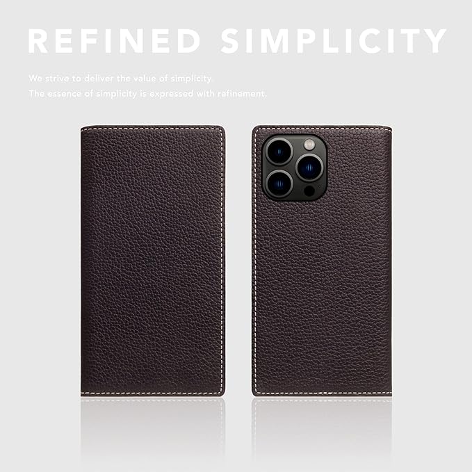 D8 Full Grain Leather Wallet Case for iPhone 15 Pro - [2-in-1] Handcrafted Detachable Diary Style with Magnetic MagSafe Back Cover, Gift Box Included (Brown Cream)-CubbioJoy