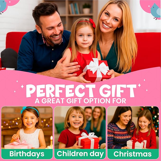 BulbaCraft 4Pcs Sticker Paint Books for Girls - Sticker Books by Number with Mermaids, Princesses, Animals and Unicorns - Coloring Activity for Kids-CubbioJoy