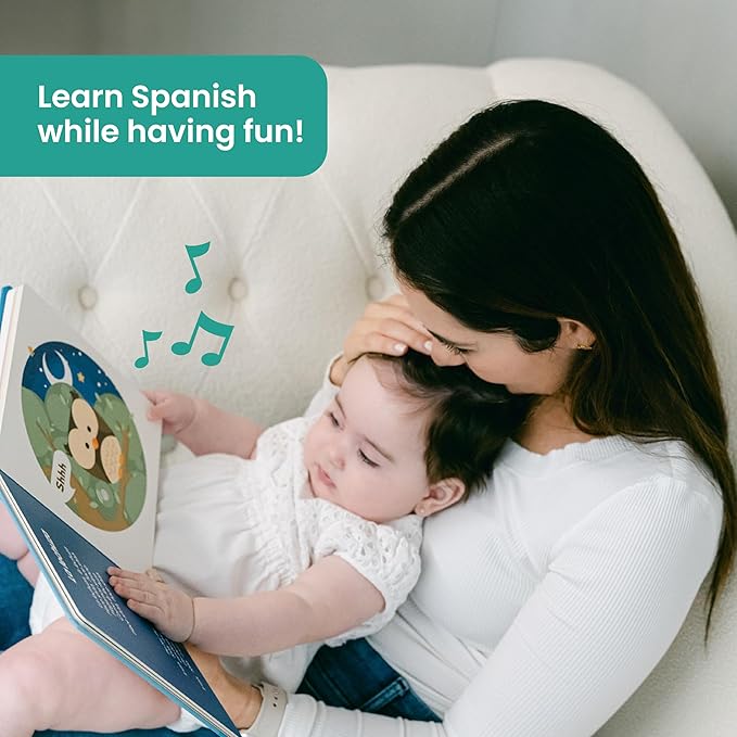 Binibi Spanish Musical Book for Toddlers 1-3 Estrellita ¿Dónde Estás? & Other Nursery Rhymes | Spanish Learning for Kids | Bilingual Children's Sound Book | Libro en español para bebés-CubbioJoy