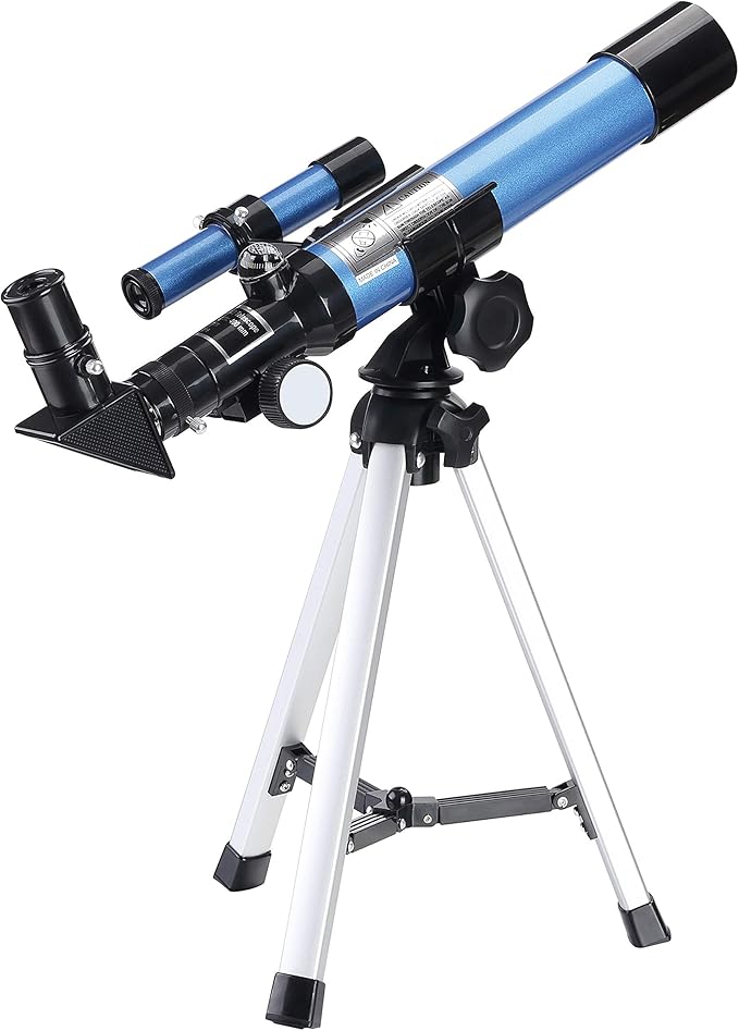 AOMEKIE Telescopes 40/400 with Tabletop Tripod 2 Eyepieces Portable Telescopes for Astronomy Beginners with Finderscope and Compass,Space, Gifts-CubbioJoy