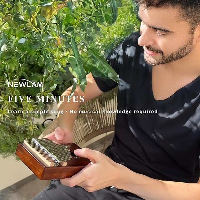 Kalimba Thumb Piano 17 Keys, Portable Mbira Finger Piano Gifts for Kids and Adults Beginners-CubbioJoy