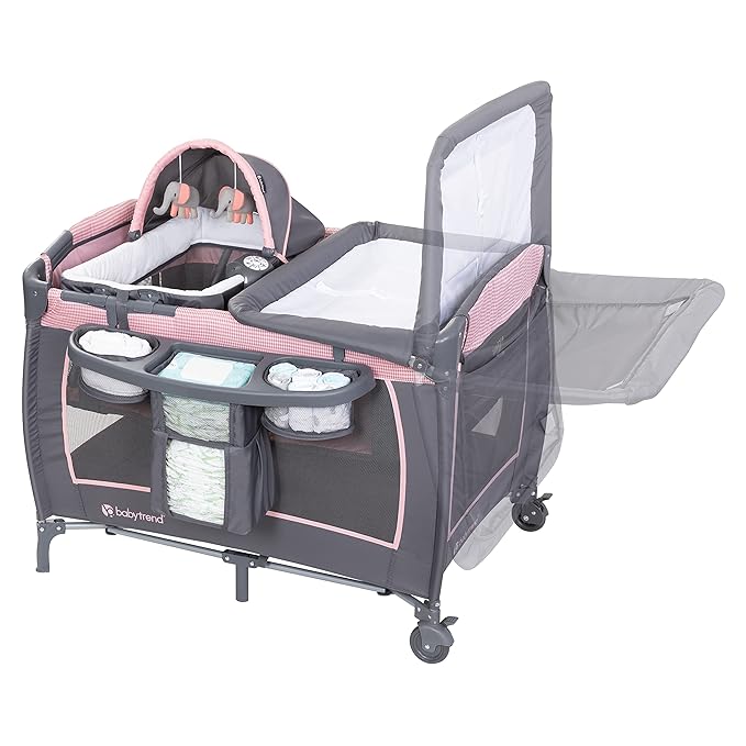 Baby Trend Lil' Snooze Deluxe III, Cozy Pink-CubbioJoy