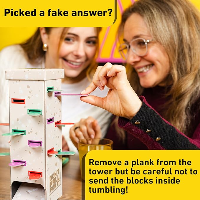 Don't Fall for It – Fun Trivia Board Game Age 3+ for Families and Kids | Hilarious Family Game for All Ages | 2+ Players, Portable and Easy to Play-CubbioJoy