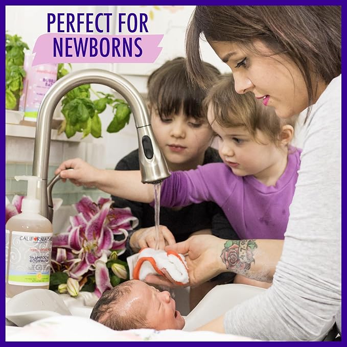 California Baby Super Sensitive Baby Shampoo and Body Wash | 100% Plant-Based | Gentle Fragrance Free Shampoo | Hypoallergenic | 251 mL / 8.5 oz-CubbioJoy