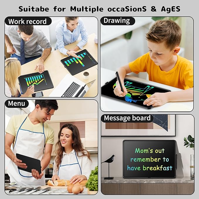 20 Inch LCD Writing Tablet for Kids, Large Drawing Pad, Doodle Board, Rechargeable Drawing Board, Educational & Learning Kids Toys, Creative Birthday Gifts-CubbioJoy