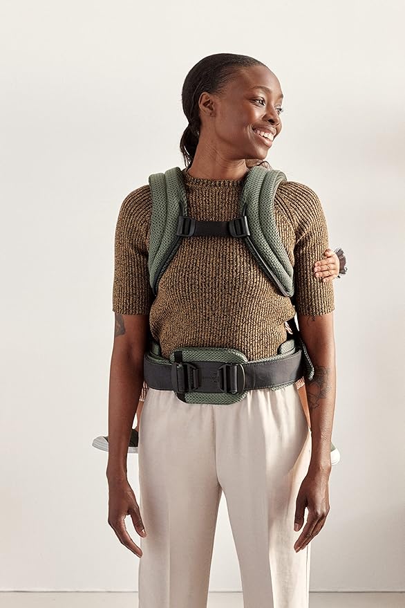 BabyBjörn Baby Carrier Harmony, Dark Green, 3D Mesh | 3-in-1 Ergonomic Baby Carrier; Newborn, Facing-in, Outward-Facing, and Back Carrying Positions Supported (7-40 lbs), Newborn to Toddler-CubbioJoy