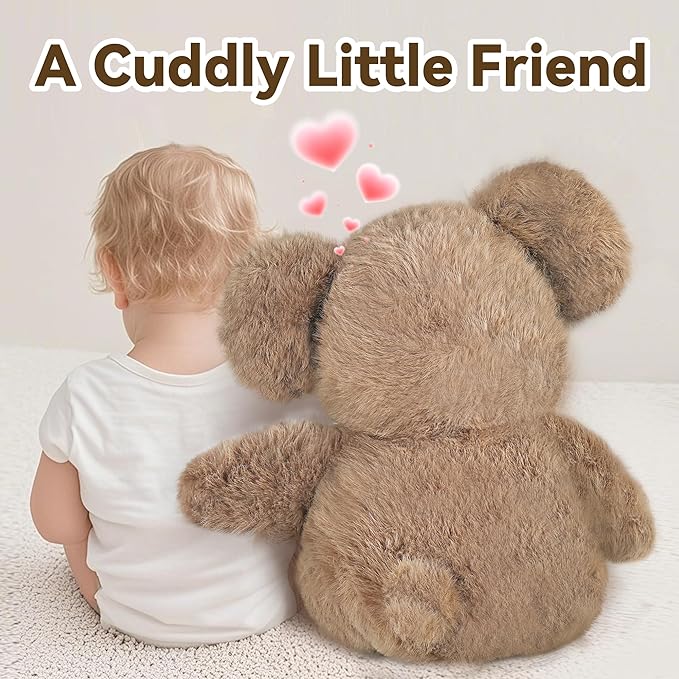 iPlay, iLearn Elephant Stuffed Animal, Soft Baby Plush Elephant Toy, Infant 18" Big Cute Fluffy Animal Toy, Ultra Soft Nursery Bedtime Huggable Birthday Gifts for Toddlers Girls Boys Kids Age 0 and up-CubbioJoy