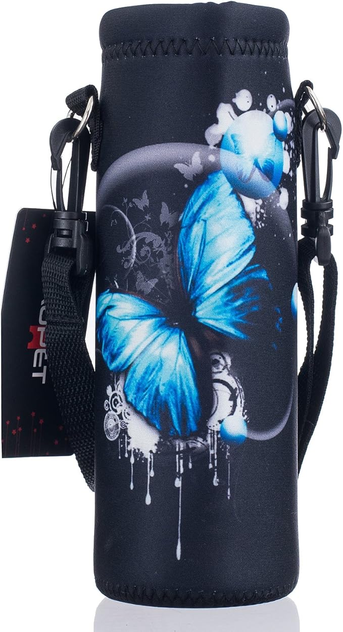 AUPET Water Bottle Bag Carrier,24oz/32oz Insulated Neoprene bottle Sling Holder Case Pouch Cover for 1000ML/750ML Bottles with Shoulder Strap for walking-CubbioJoy