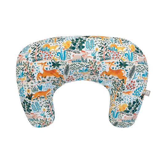 Boppy Nursing Pillow - Ergonomic Bottle & Breastfeeding Pillow with High, Firm, Large Area, Water-Repellent Cushion with Washable Cover; Baby Safety Alliance Verified - Colorful Forest Animals-CubbioJoy