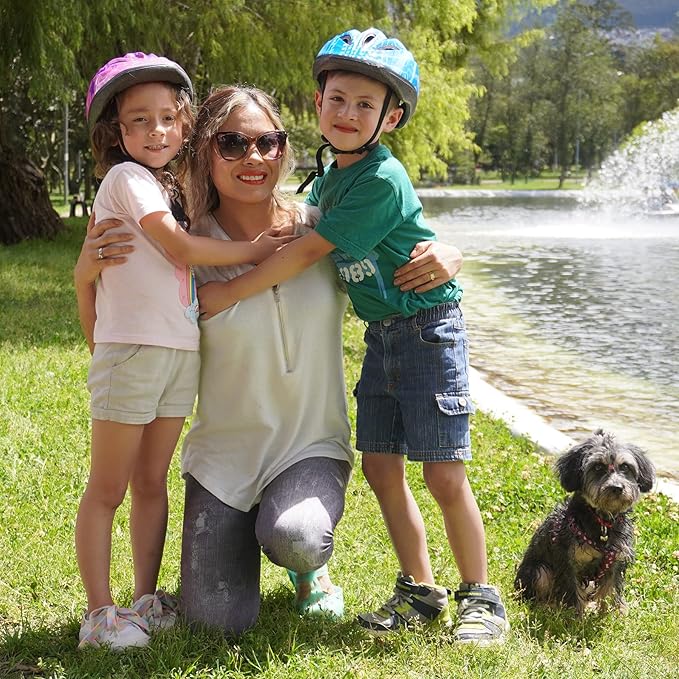 Kid Bicycle Helmets, LX LERMX Kids Bike Helmet Ages 3-5/5-14 Adjustable from Toddler to Youth Size, Durable Kids Bike Helmet with Fun Designs for Boys and Girls-CubbioJoy