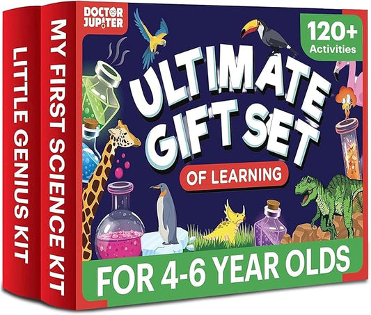 Doctor Jupiter Ultimate Gift Set of Learning| Set of ‘My First Science Kit’, ‘Little Genius Kit’ for Kids Ages 4-6|Birthday Gift for Boys, Girls| STEM Learning & Education Toys for 4,5,6 Year Old-CubbioJoy