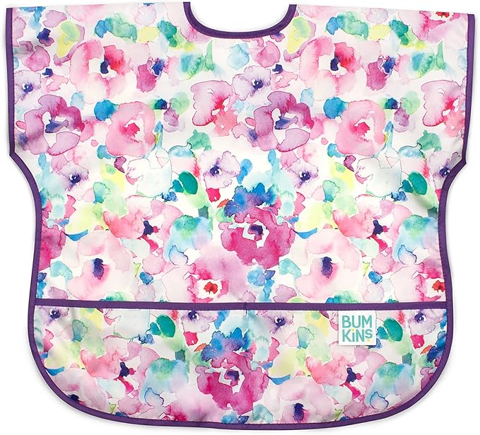 Bumkins Bibs - Toddler Bibs, Waterproof, Large for 1-3 Years, Short Sleeve-CubbioJoy